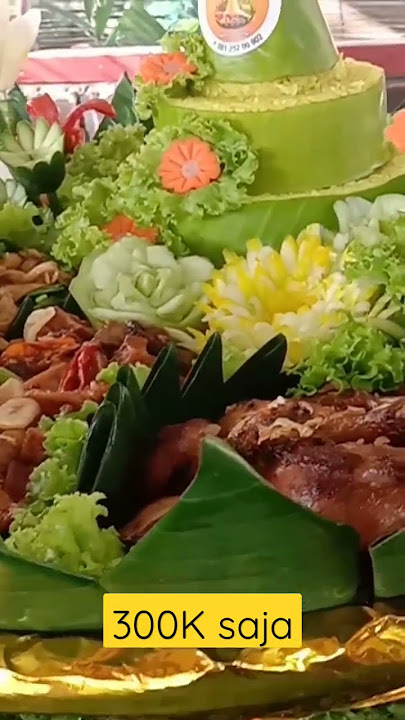 Tumpeng untuk 10 Orang, diameter Tampah 50cm