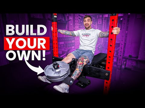 DIY Leg Curl Extension Machine For Power Rack, how to build a home gym