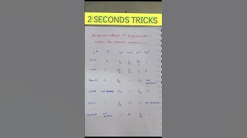 TRIGONOMETRIC RATIOS || TRICKS TS TET || TARGET 🎯 MATHS 30/30
