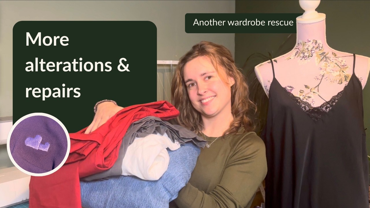 From Unworn to Loved (Again) |  Sustainable Clothing Alterations & Repairs, Sewing Vlog ♻️