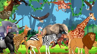 Safari Animal Sounds A–Z | ABC Animals | Nursery Rhyme for Kids