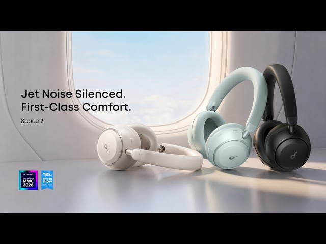 Anker Soundcore Space 2 Wireless Noise-Cancelling Over-Ear Headphone