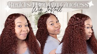 Glueless Reddish Brown Pre Everything Wig Install | Ft. Unice Hair