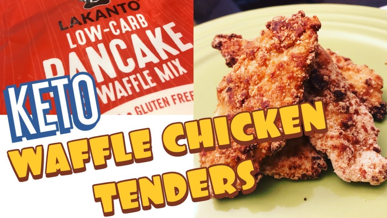 KETO WAFFLE CHICKEN TENDERS keto recipe YouTube
