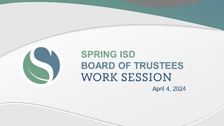 Work Session - April 4, 2024