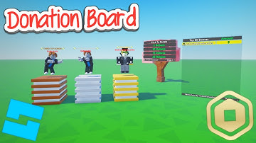 How to Make Donation Board in Roblox Studio! (2025)