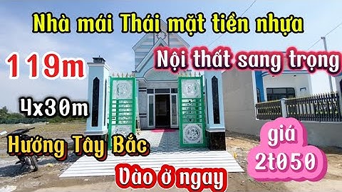Nhà Đất Cần Giuộc| Nhà mái Thái mặt tiền đường nhựa đón xuân 2025.