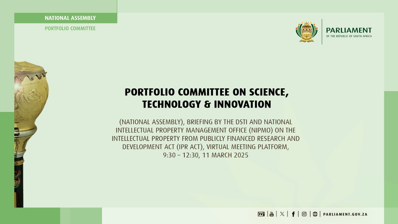 Briefing on the Intellectual Property from Publicly Financed Research and Development Act (IPR Act); with Minister