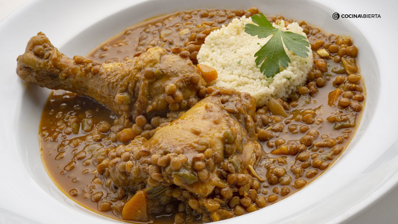 Lentejas con pollo y cuscús: una receta clásica de Arguiñano con un toque original