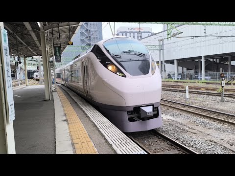 構回22M E657系 K7編成 特急ひたち22号品川行の送り込み回送 回送列車が仙台駅6番線に入線するシーン