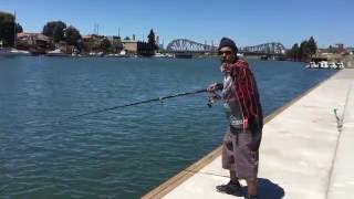 Patbarterdude and ladyrha teamrha angler malik johnson are fishing in
the oakland estuary- this location will be site of future events
between red ho...