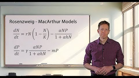 Predator - Prey models: Rosenzweig - MacArthur & Lotka - Volterra