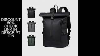 New Shoulder Bag Men's Senior Sense of Business Computer Outdoor Leisure Rolled Edge Travel Backpack