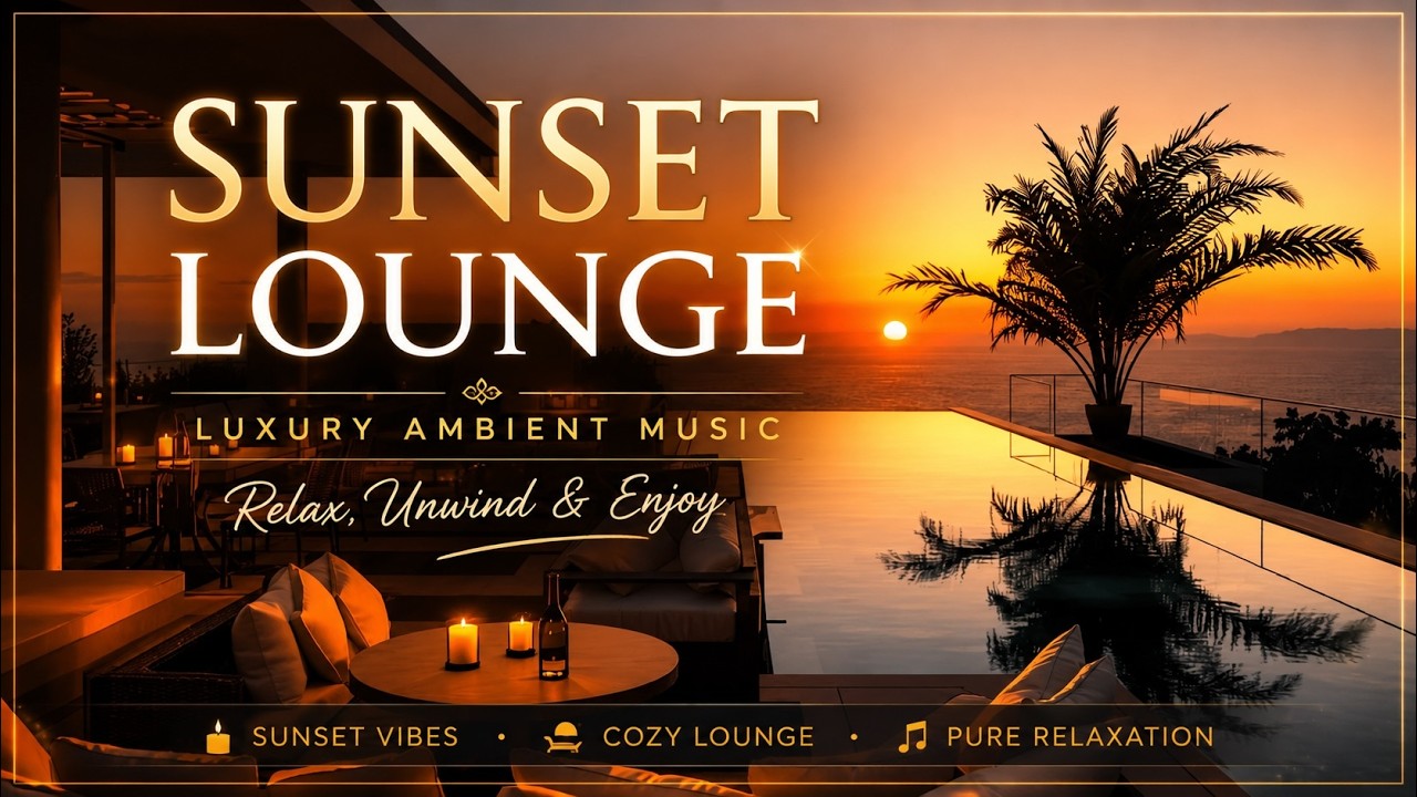🌅 Sunset Lounge Vibes Luxury Ambient Music for Relaxation, Chill ...