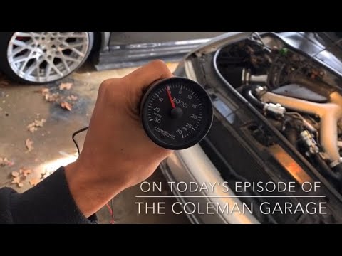 Audi B5 S4 boost gauge install - YouTube