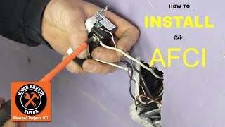 How to Install an AFCI Outlet  by Home Repair Tutor