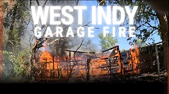 West Indianapolis Garage Fire