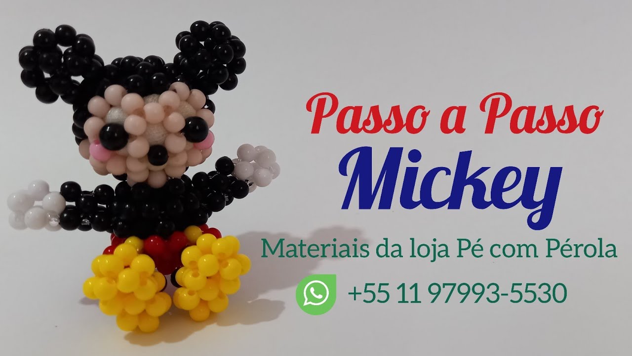 Miçangando do zero #28 - Mickey 1/3 (Filmagem Sem Flash)