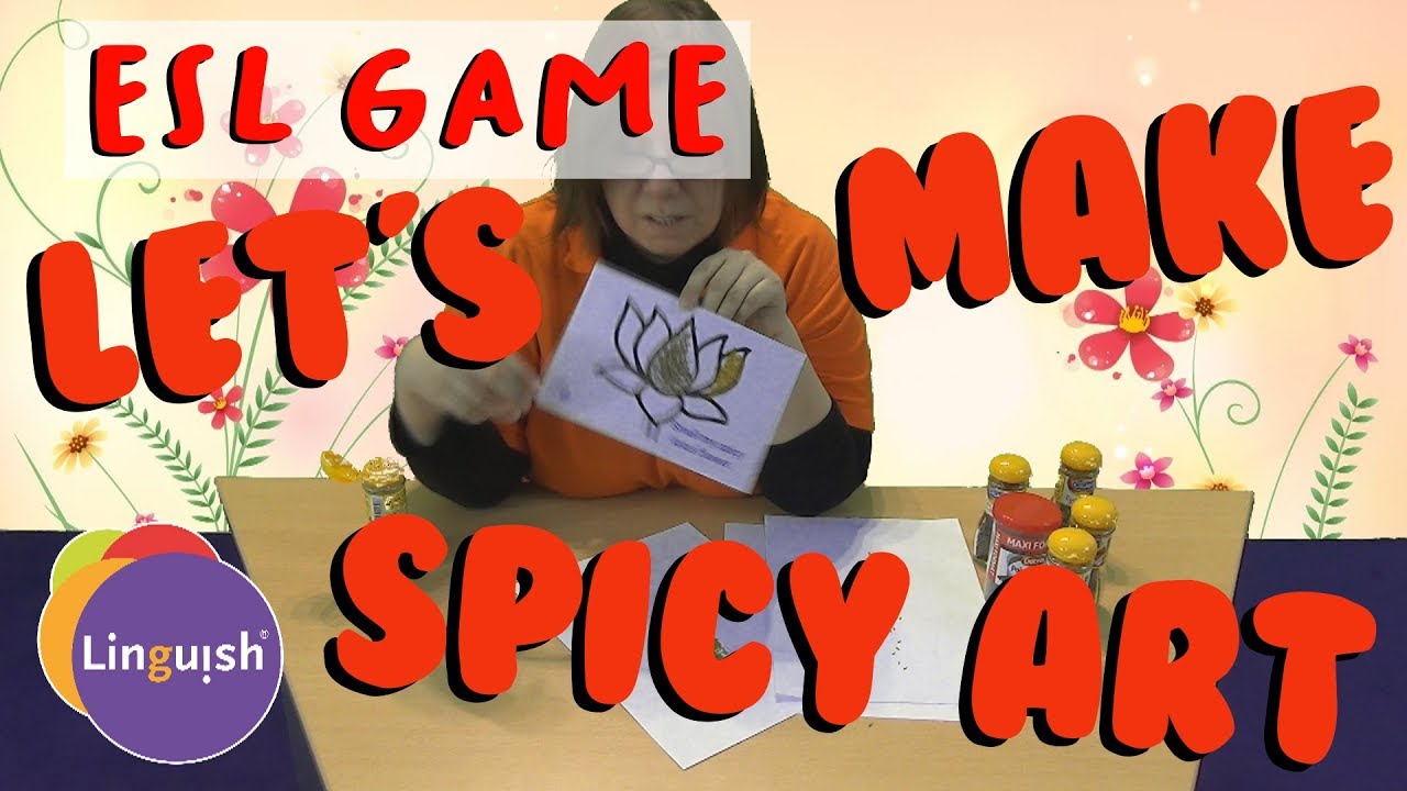 Linguish ESL Craft // Let's Make Spicy Art // LT233