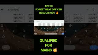 Appsc Forest Beat Officer Results Out fbo mnpjobalerts