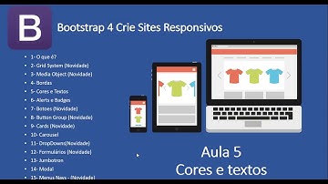Curso de Bootstrap 4 Site responsivo - Aula 5 de 15 Cores e textos