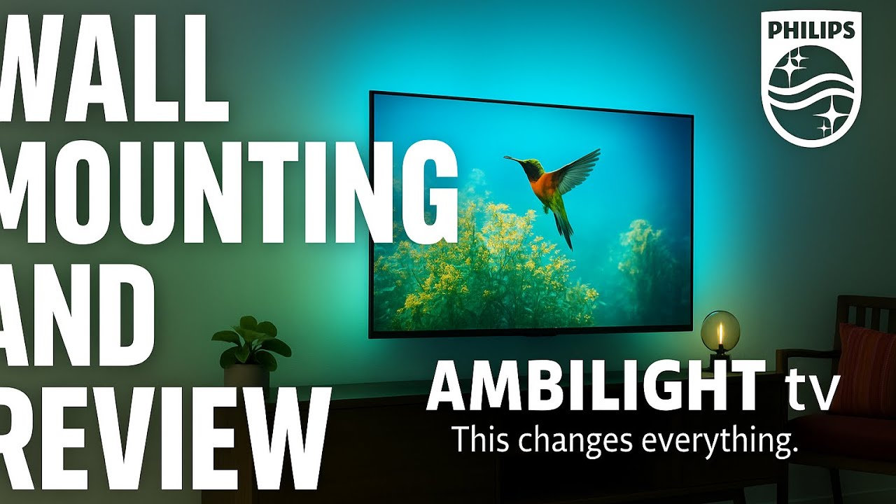 Philips Ambilight 55" TV Unboxing, Wall Mount & First Look!