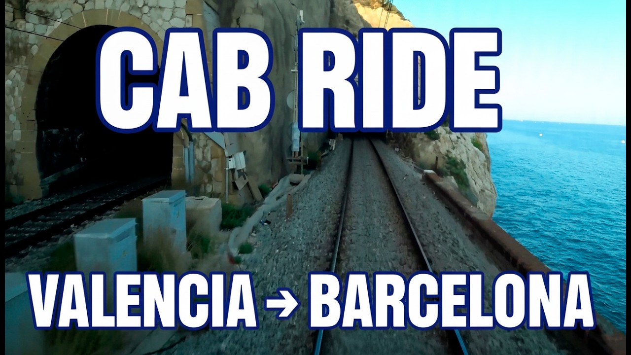 🚄 4K CAB VIEW Valencia Nord to Barcelona #CabView