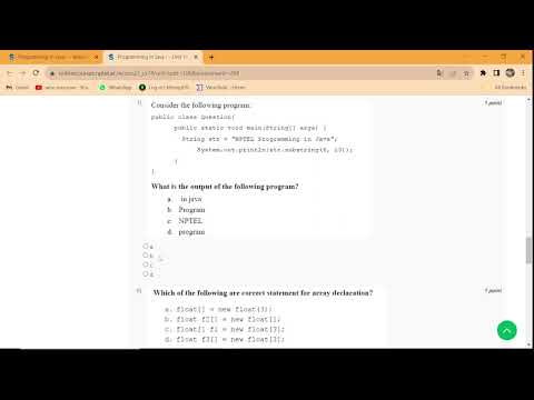 NPTEL Programming In Java Week 12 Assignment 12 Answers Solution Quiz | 2023-July