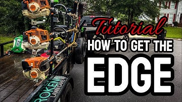 How to EDGE with a string trimmer