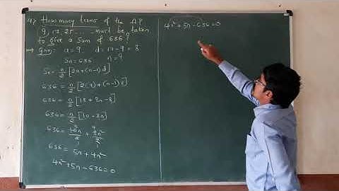 Arithmetic progression Exercise 1.3 part 3