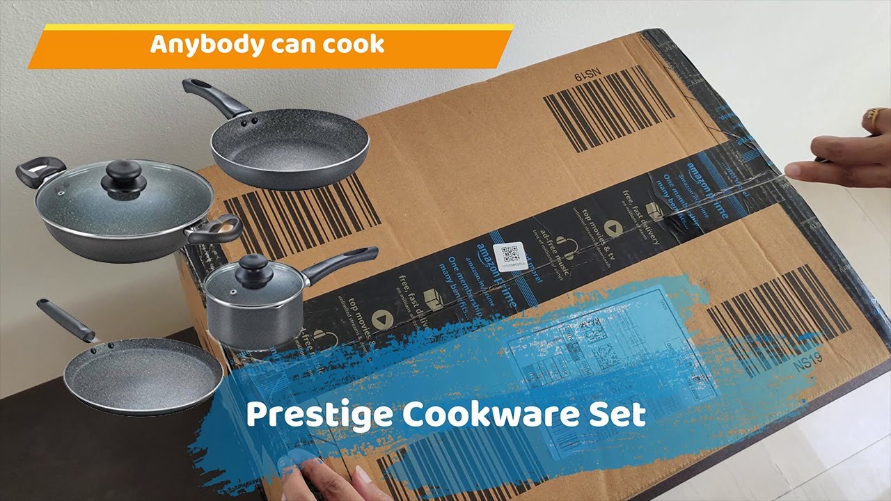 Anybody Can Cook Kitchen Unboxing Prestige cookware set YouTube