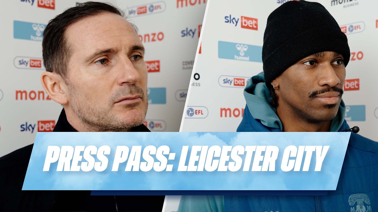 Frank Lampard and Haji Wright react to Coventry City's win against Leicester City. 🎙️
