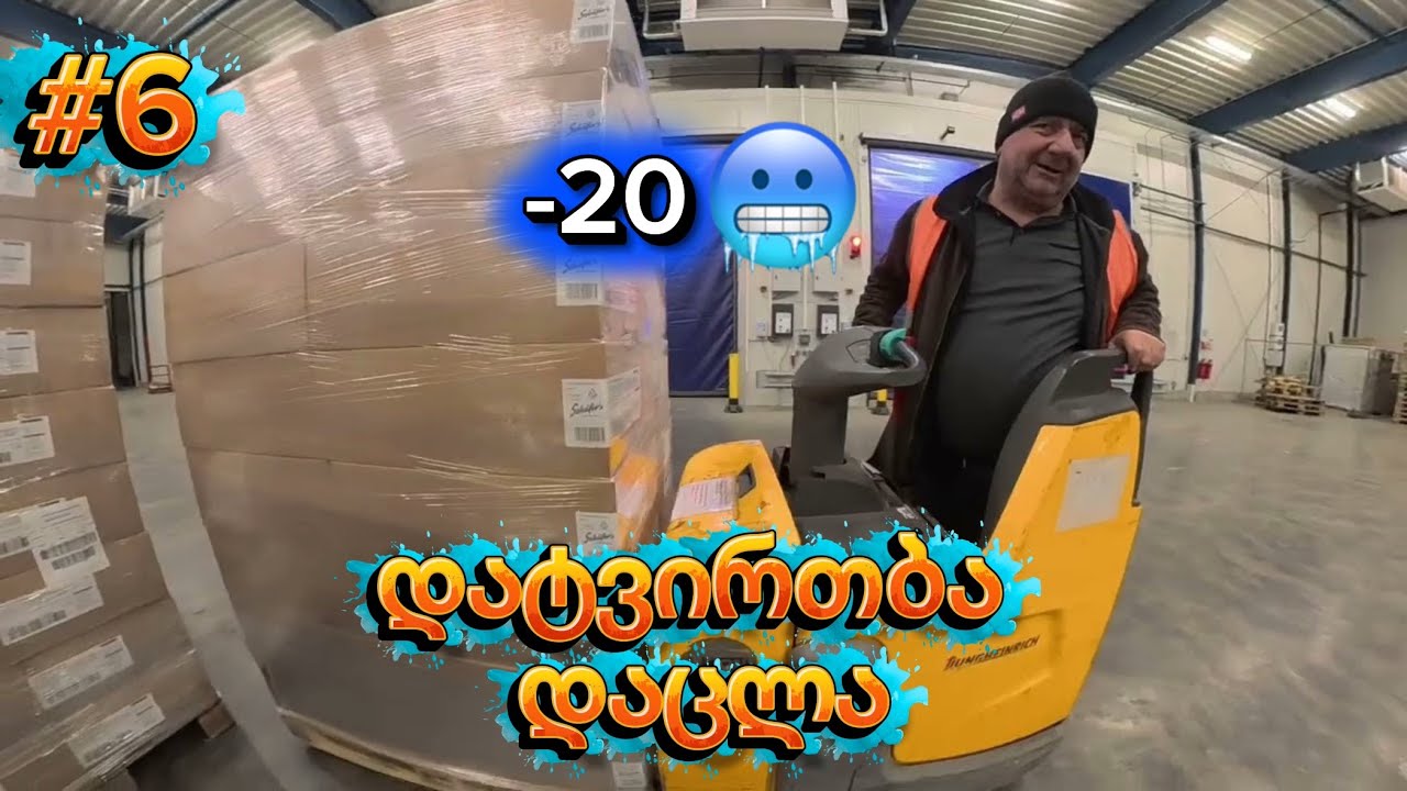 დატვირთვა დაცლა -20 გრადუსში 🥶#ფორიუზე #automobile ევროპა 