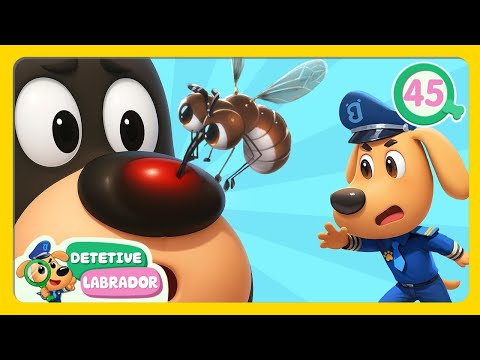 Mosquito Incrível 🦟 Dicas de Segurança do Detetive Labrador 🔍 Desenhos Animados