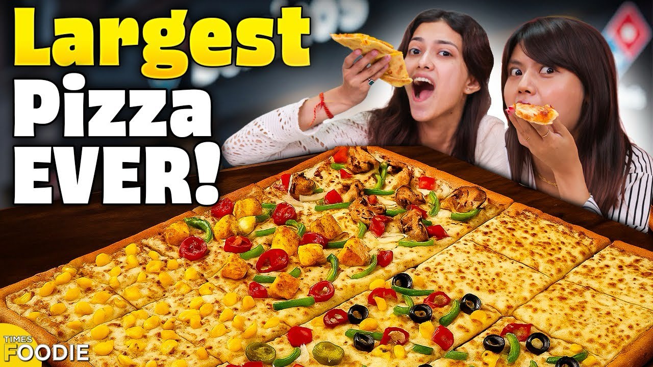We Ate the LARGEST Domino's Pizza in Just 5 Minutes | Extreme Food