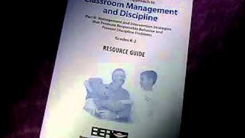 Classroom Management & Discipline, K-2, Part II: Management and Intervention Strategies