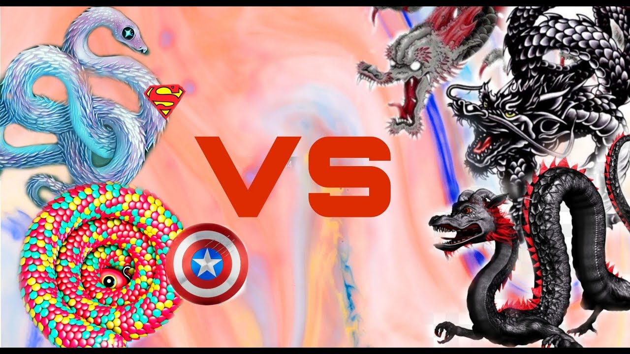 Snake candy VS  dragon 360p