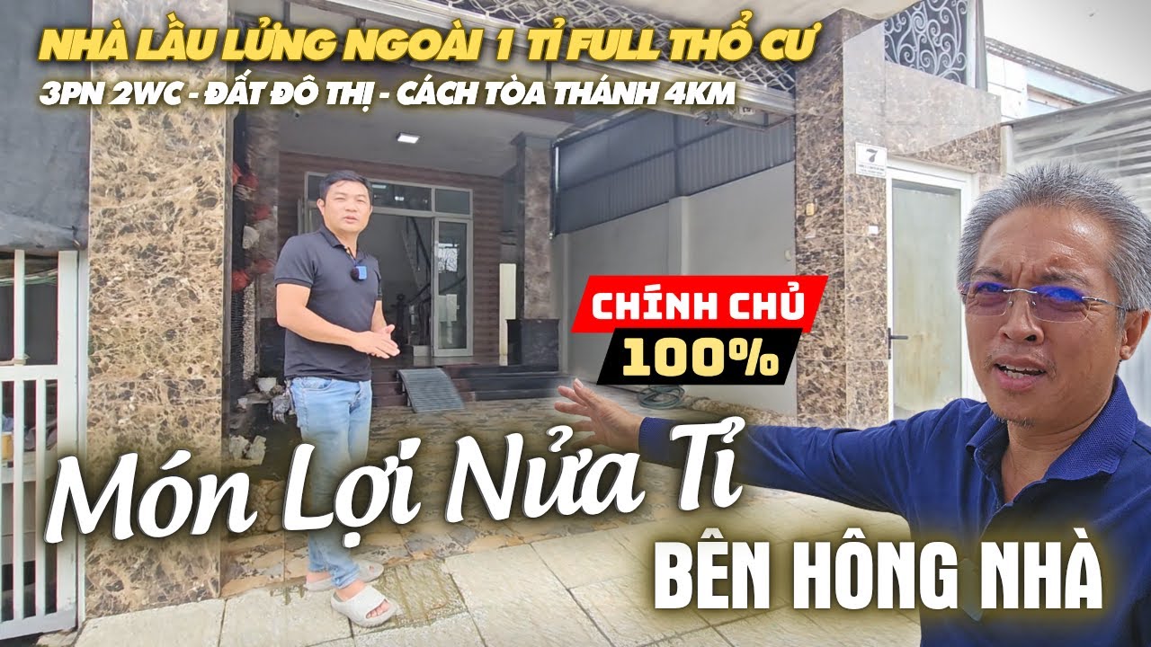 Tây Ninh: ĐÃ BÁN XONG căn nhà lầu lửng tường 20 gần chợ giá dưới 1 tỉ 2 còn thêm 1 món hời bên hông