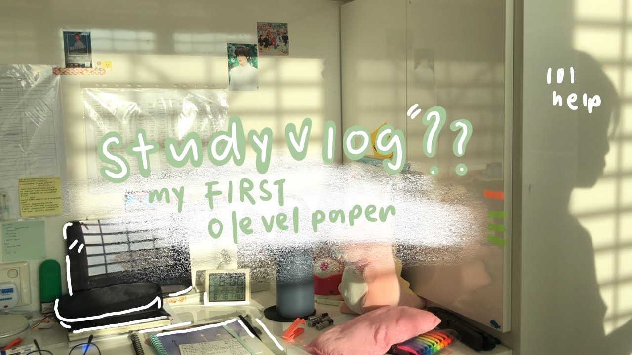 study vlog : 💩 first o-level paper  💩| GitMind