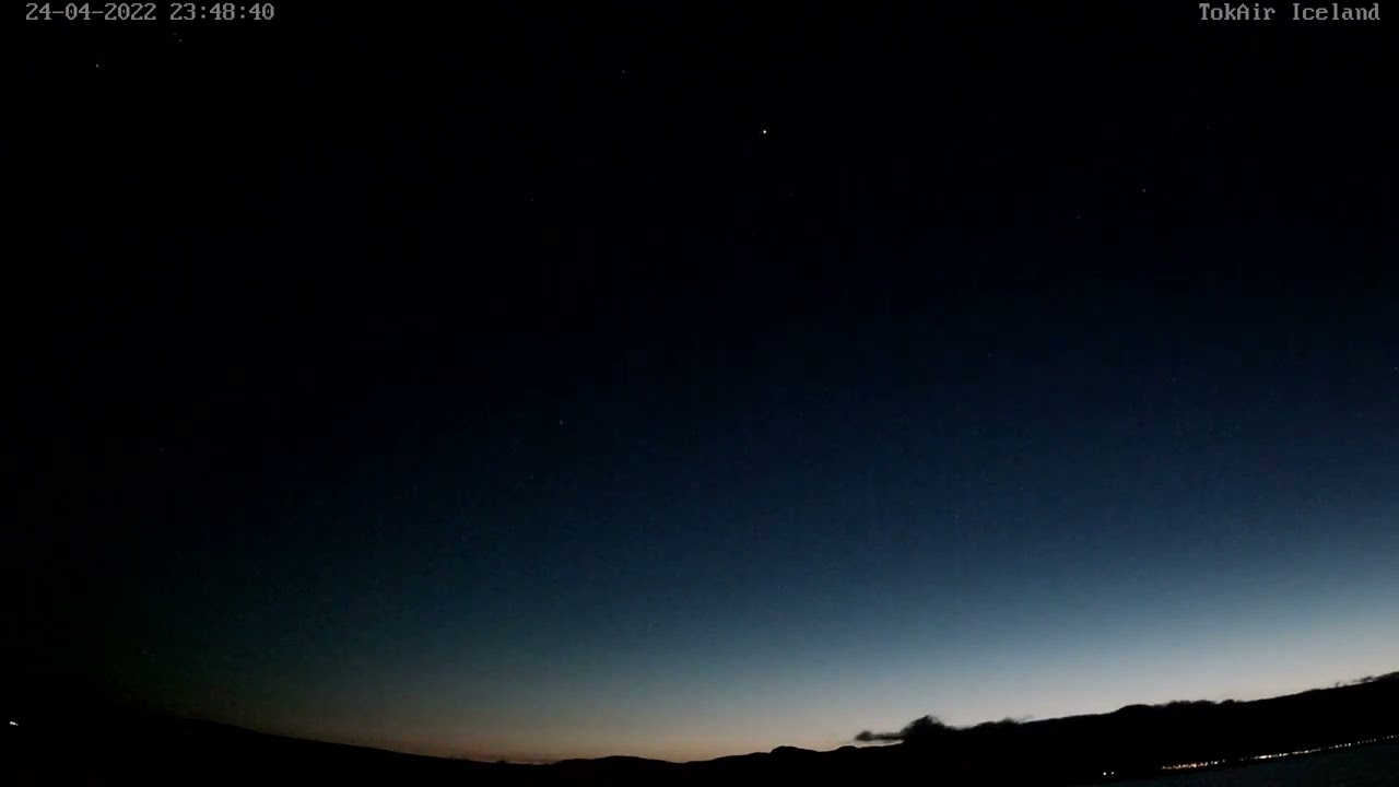 AuroraCam Timelapse 24th - 25th April 2022