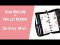 SKINNY MINI PLAN WITH ME | WALLET REVIEW