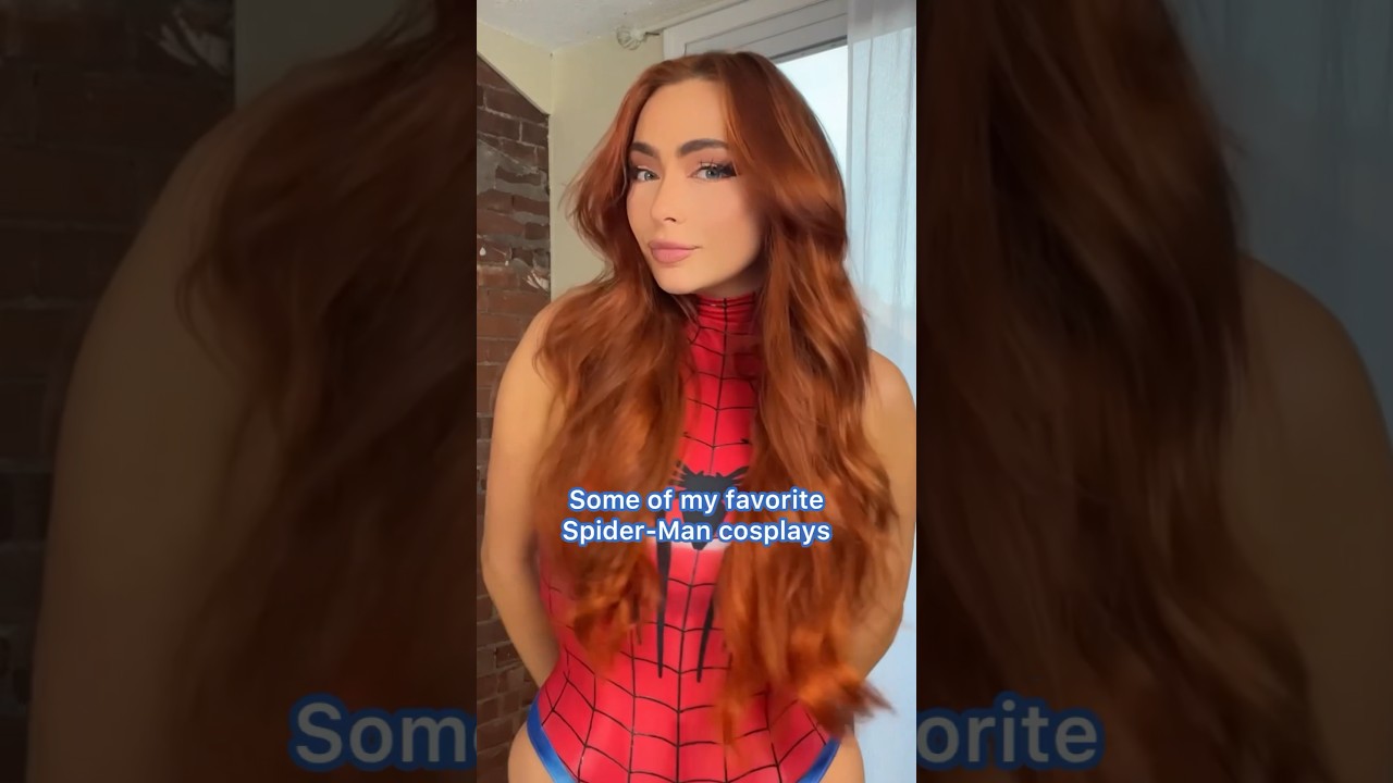 Which Spider-Man look is your favorite? 🕷️ #spiderman #cosplay #redhead #void