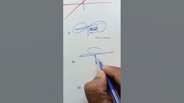 How to Sign the Letter T?❤️