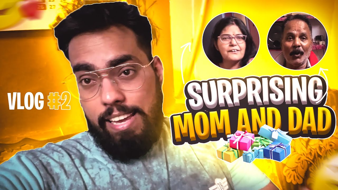 VLOG -2 || SURPRISE GIFTS FOR MY MOM AND DAD 💕😘|| PRICELESS REACTION 😭🧡  #kanpur #flyingbeast