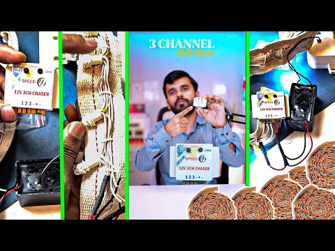 12 Volt 3 Channel LED Chaser Controller for Single Colour Strips | Koshi Electronics video