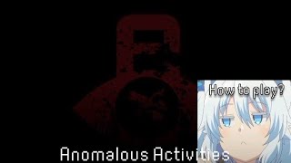 Anomalous Activities tutorial