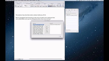 How to use the citation master list in Word for Mac 2011