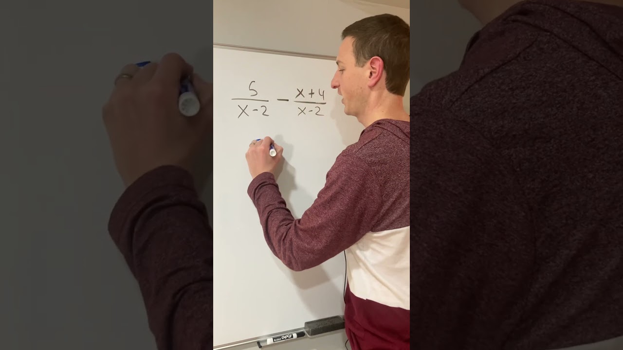 Subtracting Rational Expressions! Huge Potential Mistake. 