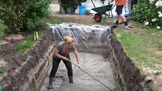 Pouring A Concrete Floor - Diy Backyard Pool Build With Nicole Episode 2