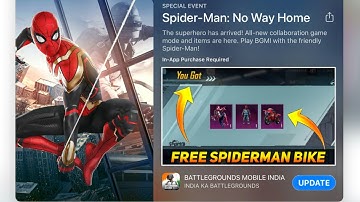 FREE SPIDERMAN BIKE & SPIDERMAN OUTFIT ( BGMI & PUBG ) - SAMSUNG,A3,A5,A6,A7,J2,J5,J7,S5,S6,S7,S9